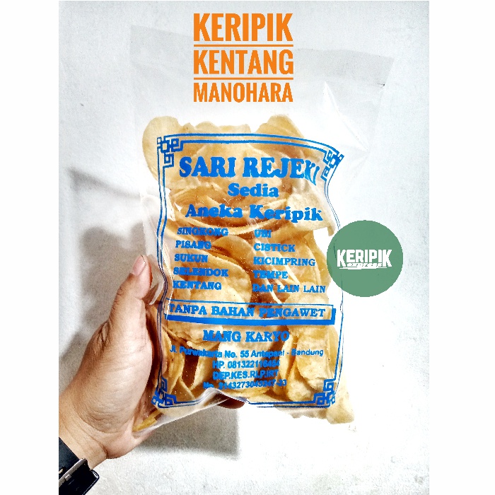 

Keripik Kntang Manohara Mang Karyo Sari Rejeki Bandung 200 gr