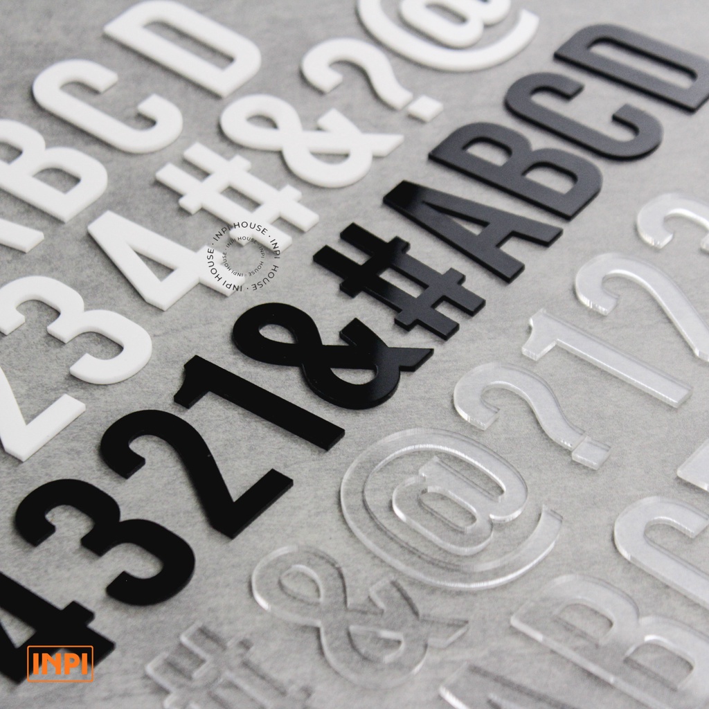 Angka Huruf Akrilik 30 cm - INPI