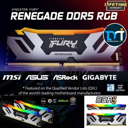 KINGSTON FURY RENEGADE RGB DDR5 6400MHz 16GB KF564C32RSA-16