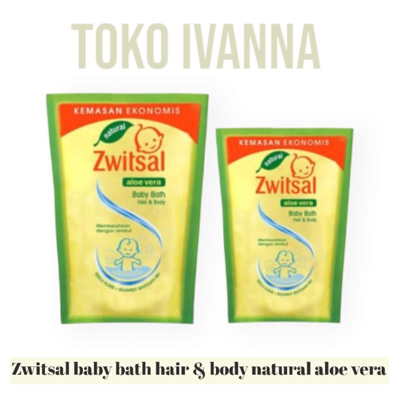 Zwitsal Baby Bath Hair &amp; Body Aloe Vera 450 / 600mL