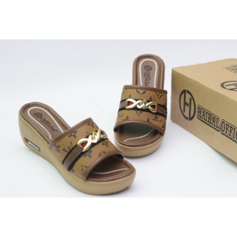 sandal wanita wedges/sandal lv