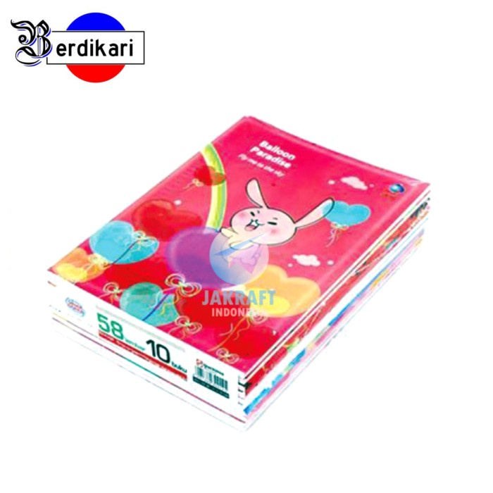 

favorit] Buku Tulis SIDU 58 Lembar 1 pack (10 buku) Sinar Dunia