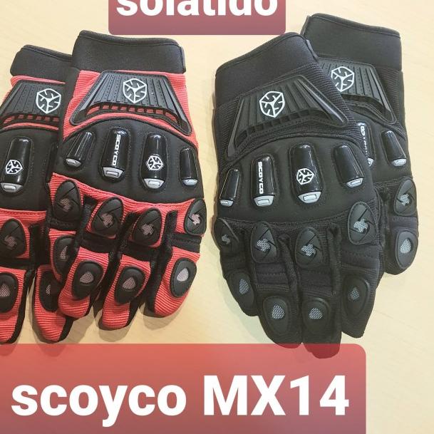 Gloves SCOYCO MX14. sarung tangan scoyco - Scoyco Merah, M