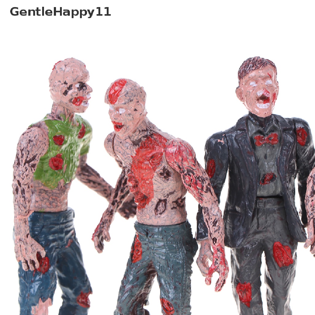Gentlehappy 6pcs Berjalan Jenazah Model Terror Zombies Anak Anak Action Figure Mainan Boneka  Id