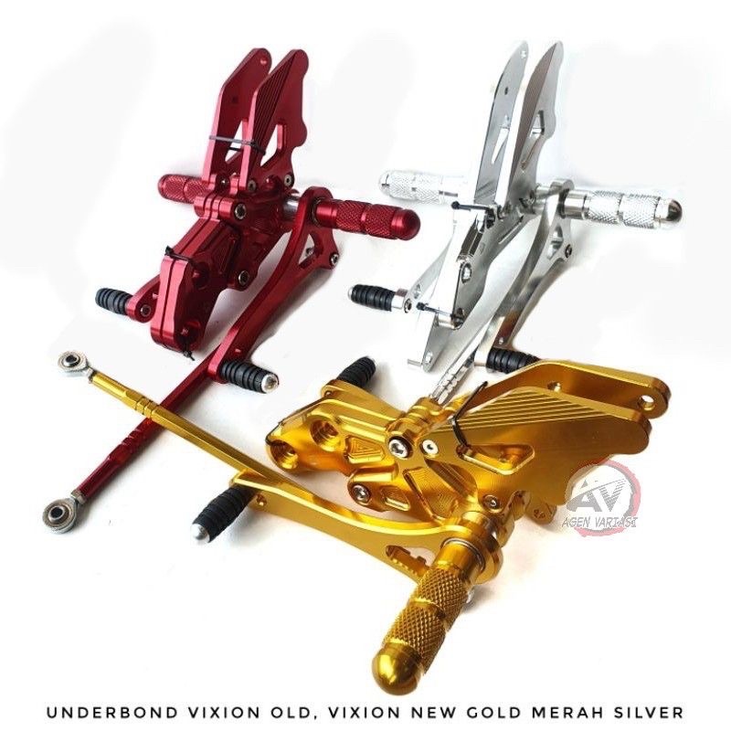 Underbone Footstep Underbon Vixion New Old All Vixion Step Set Depan Kiri Kanan Full CNC