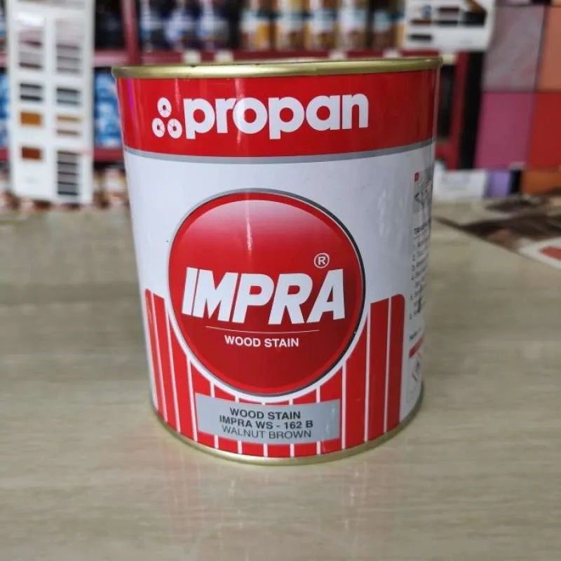 IMPRA WOOD STAIN DARK BROWN 1L WS-162-B POLITUR 1 Ltr 1LITER PROPAN