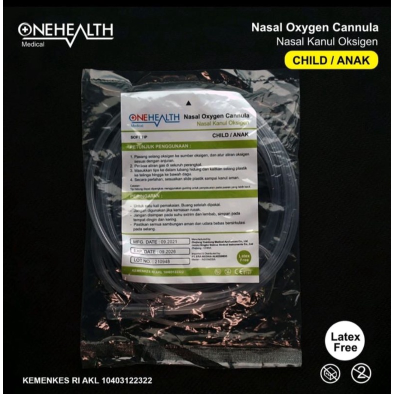 Eceran - Onehealth Nasal Oksigen Bayi, Anak, Dewasa