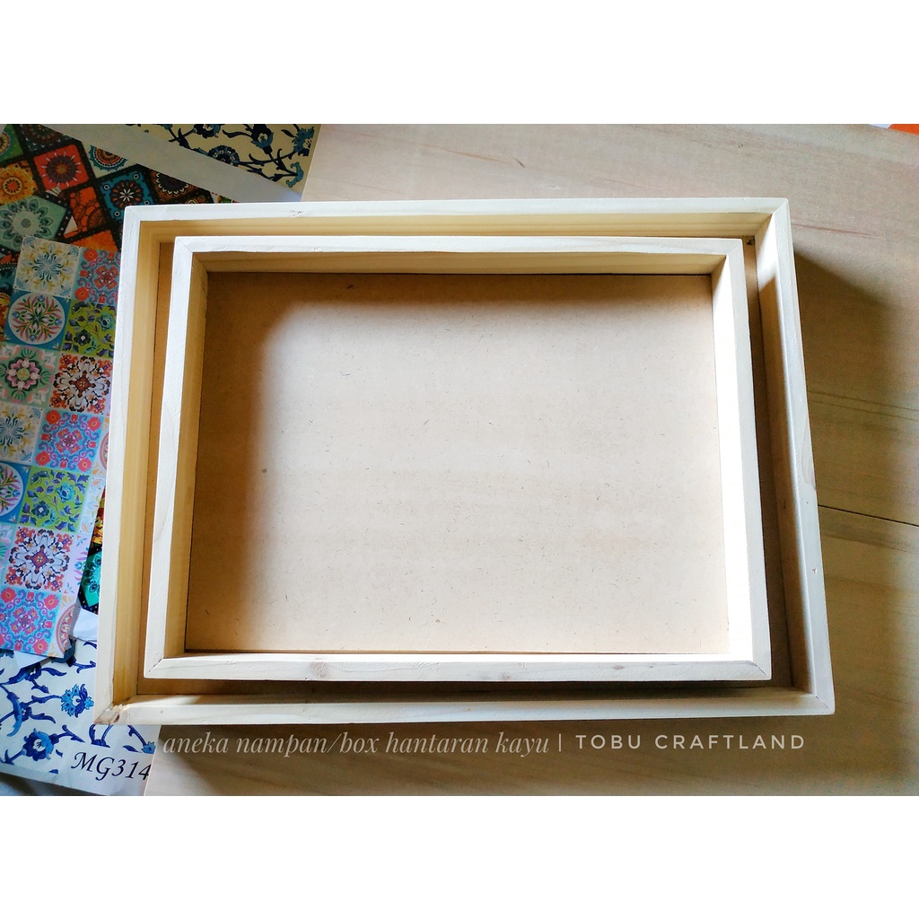 Wooden Tray/Nampan Kayu Hantaran size 30x40cm