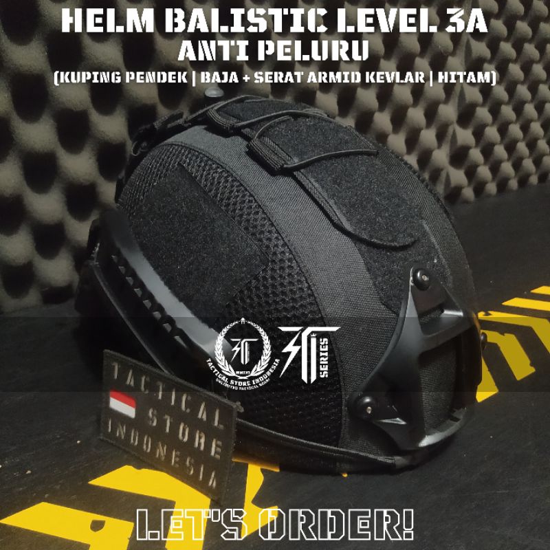 PROMO DISCOUNT Helm Balistic Level 3 A - Helm Tactical Anti Peluru - Helm TNI / Polisi - Brimob - Helm Balistik Pendek