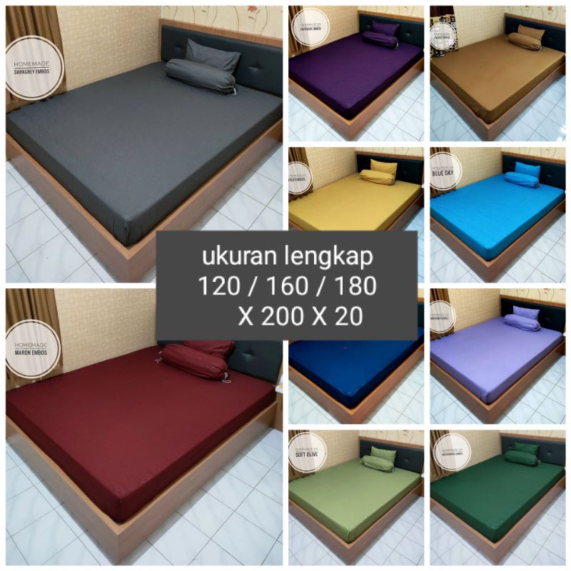 SPREI POLOS EMBOS UK 180 X200,160 X 200,120 X 200 ,HOME MADE KARAKTER