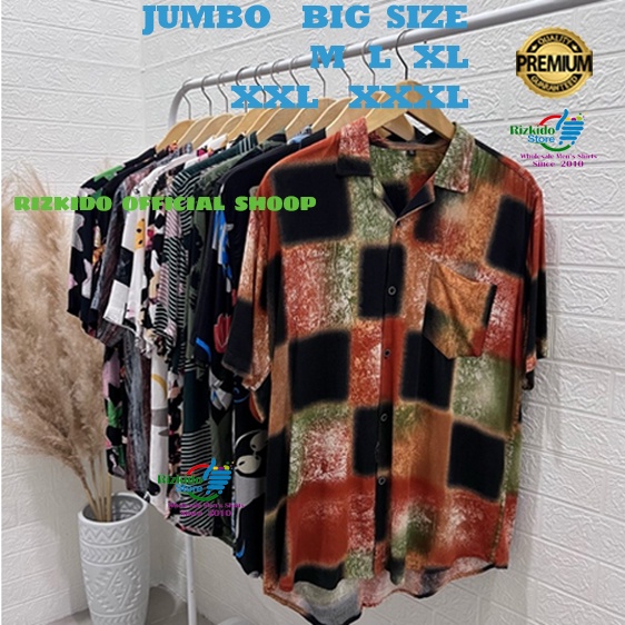 Kemeja Pantai Pria / Kemeja Hawai / Kemeja Bali M-XXXL Jumbo