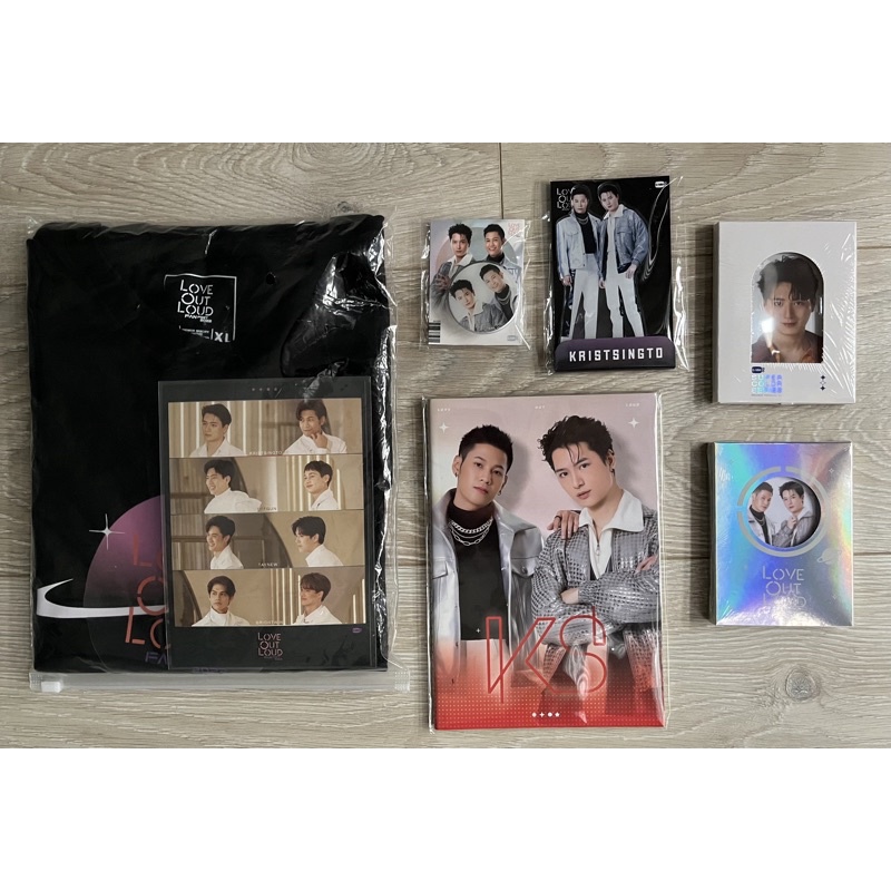 GMMTV LoL Love Out Loud t-shirt postcard photocard notebook griptok acrylic standee KristSingto Kris