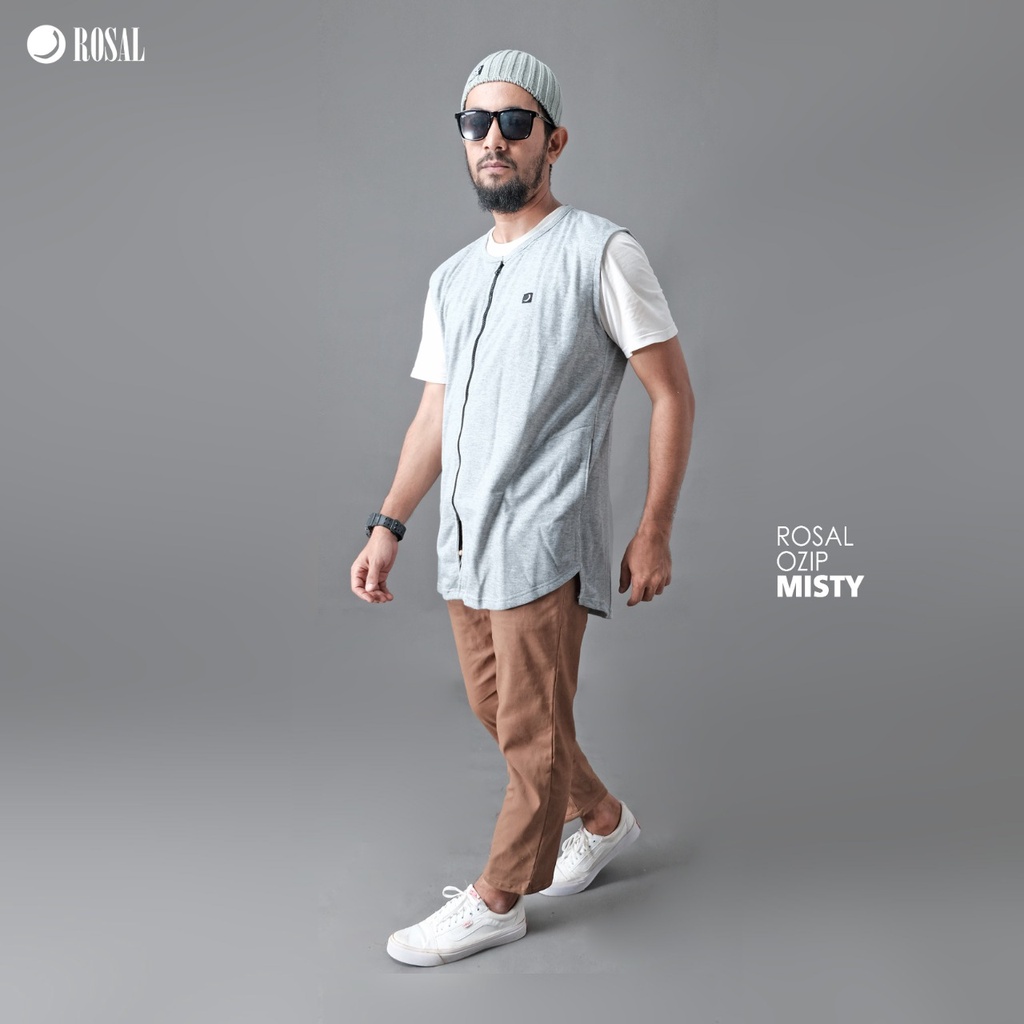 Rompi Shalat Ozip ROSAL Rompi Sholat Zipper Pria Dewasa