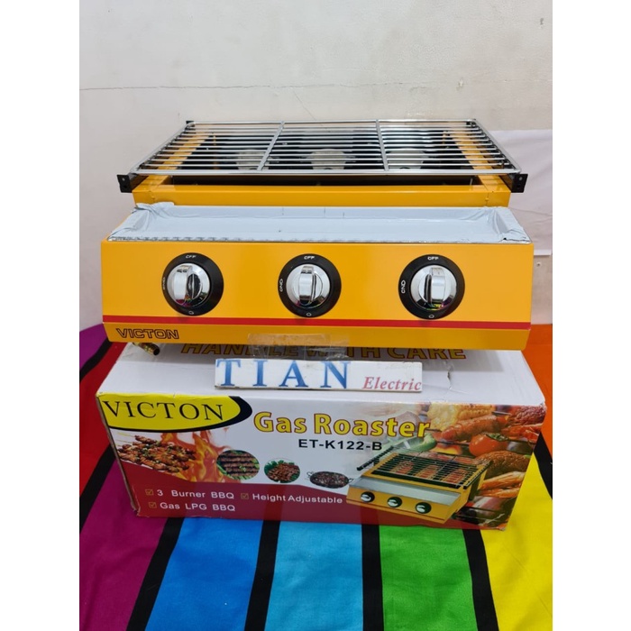 Victon Et-K122B Gas Roaster 3 Tungku