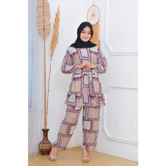 RAMBE BATIK SETELAN WANITA SAHARA PREMIUM