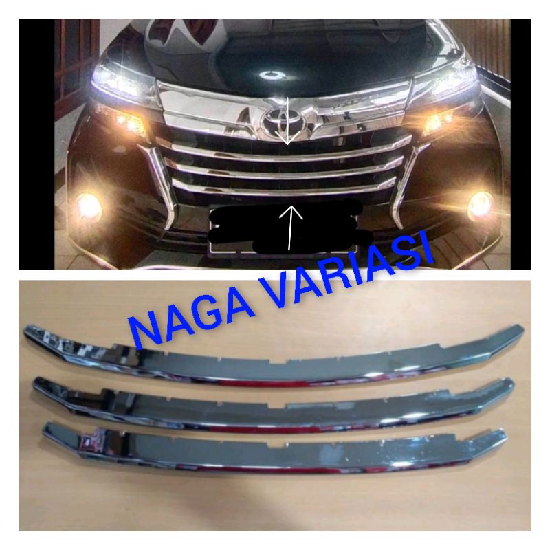 LIST GRILL TENGAH AVANZA XENIA 2019 2020 LIST GRILL XENIA AVANZA