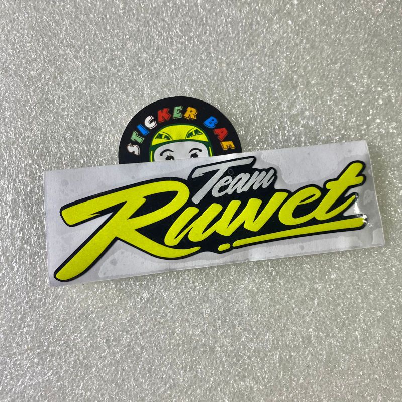 Stiker team ruwet cuting sticker stickerr motor