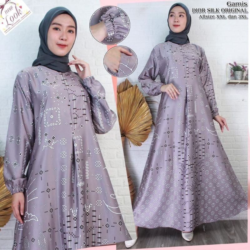 Gamis Dior Silk 04 // Gamis Batik // Gamis Kondangan