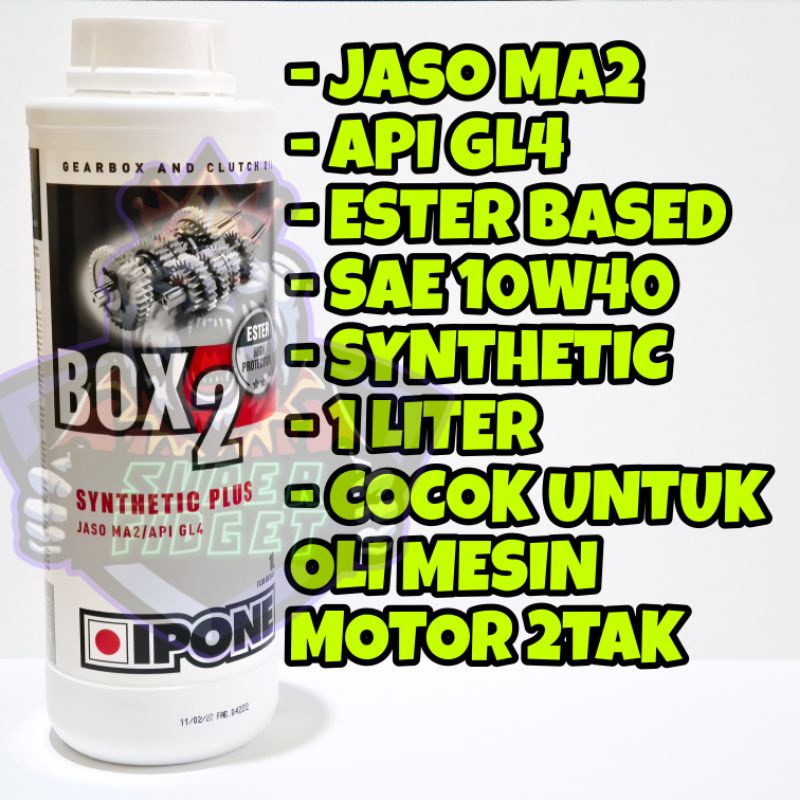 OLI IPONE BOX2 OLI MESIN MOTOR 2 TAK