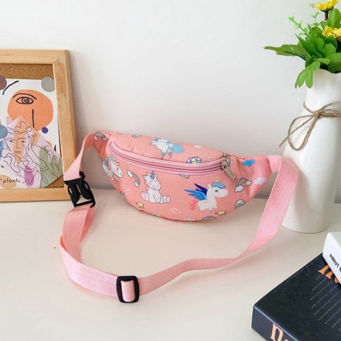 Tas Pinggang Selempang Anak dinosaurus &amp; unicorn import BAG-028