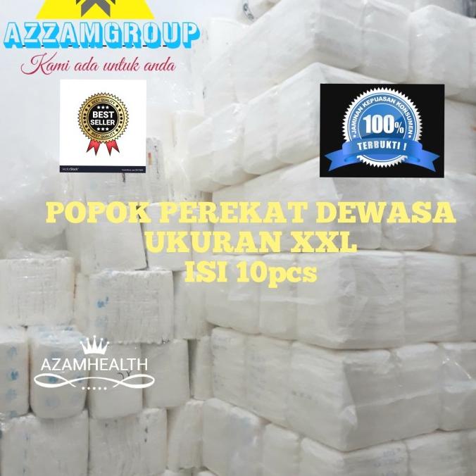 POPOK DEWASA MODEL PEREKAT UK XXL ISI 10Pcs