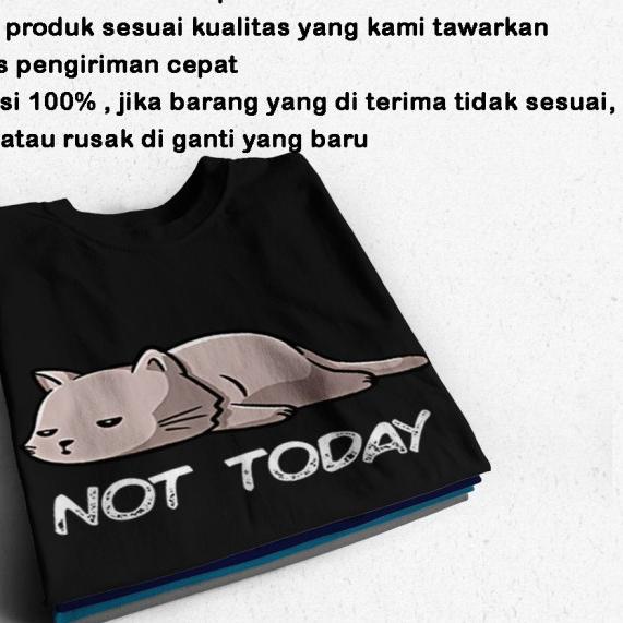 Baju Kaos Gambar Kucing Pria Distro Original Oversize Jumbo Big size - Army, M