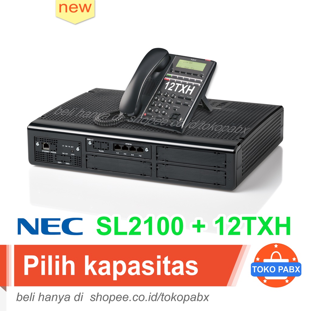 Pabx NEC SL2100 include Telepon Digital 12TXH