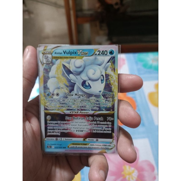 Kartu pokemon bahasa Indonesia alolan vulpix vstar