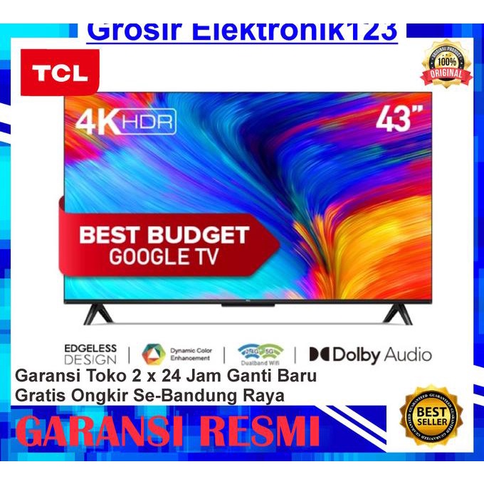 T0P LED TV ANDROID TCL 43 INCH 43A18 ANDROID 11 NICE