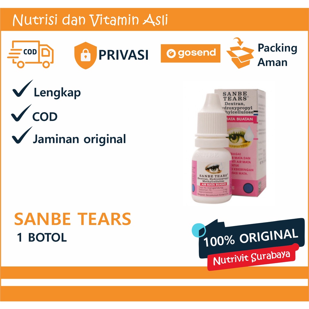 SANBE TEARS DROP 8 ML untuk iritasi ringan dan mata kering