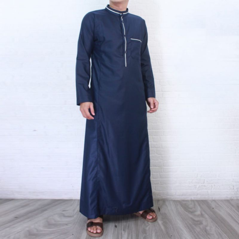 baju gamis muslim modern pria dewasa