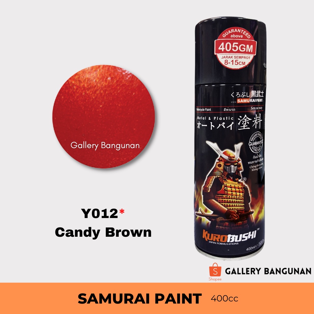 Samurai Y012* Candy Brown Cat Semprot Motor Pilok Pylok Pylox Sepeda Aerosol Y 012