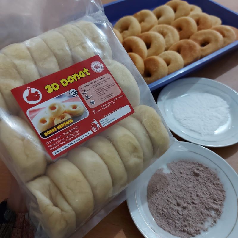 

Donat Kentang Lembut Enak Bintang Lima Sinergi 3D/ 3Bintang isi 20 pcs