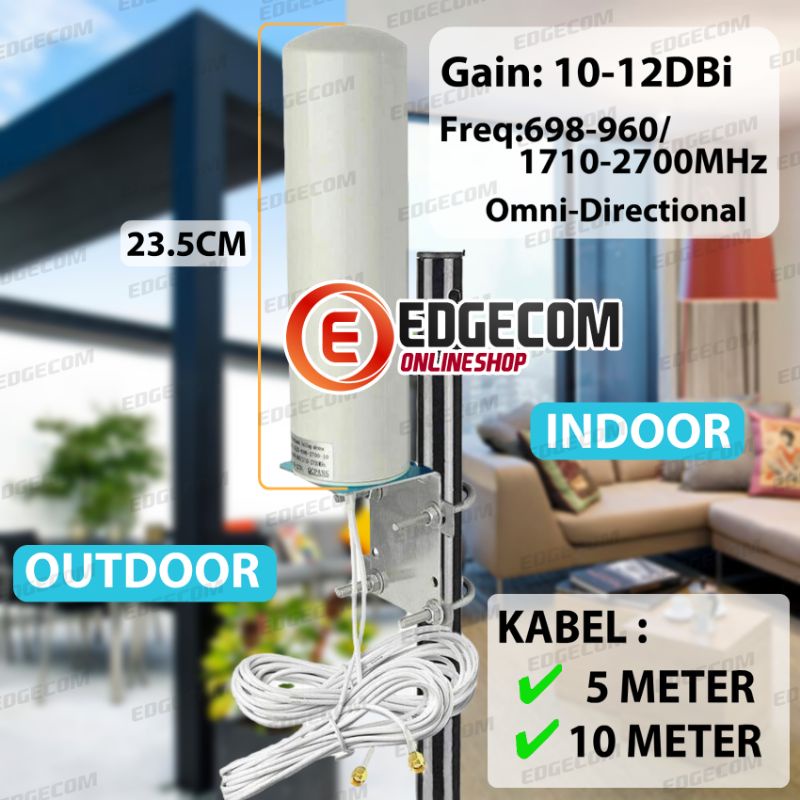 Antena Penguat Sinyal Router Modem B310, B311, Orbit Star, Orbit Pro , TPLINK 6400 SMA Dual Port  / Antena OMNI Outdoor