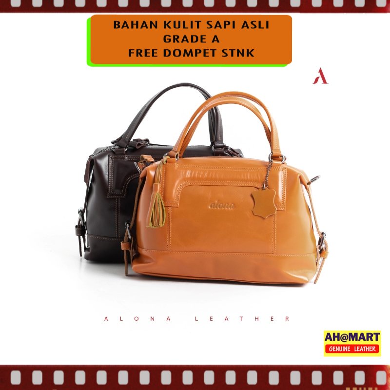 ALONA FRY Tas Selempang Kulit Wanita Sling Bag Branded Original Kulit Sapi Asli Premium Alona Freya
