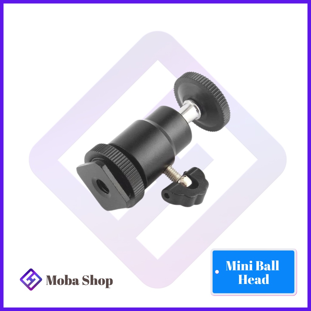 Mini Ball Head Hot Shoe Ballhead Kamera