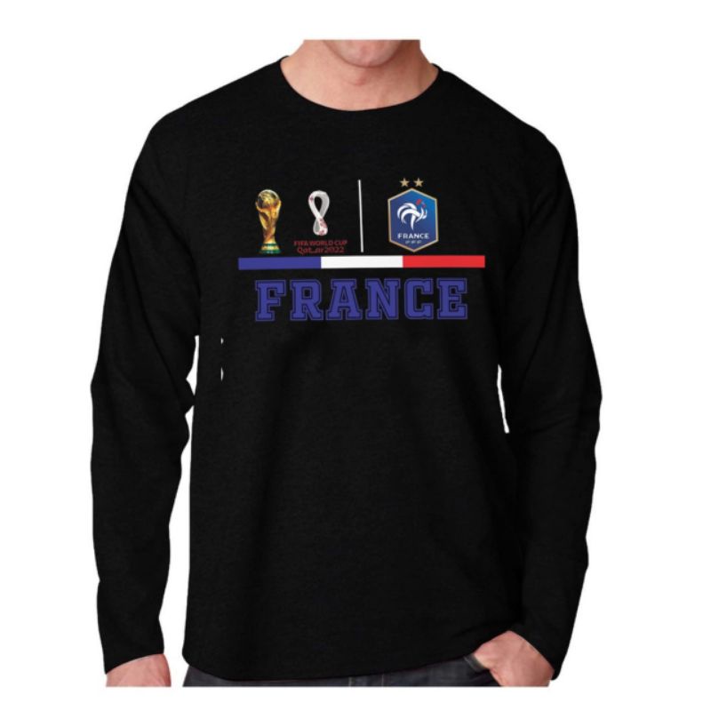 KAOS LENGAN PANJANG KAOS BOLA / KAOS BOLA NEGARA FRANCE