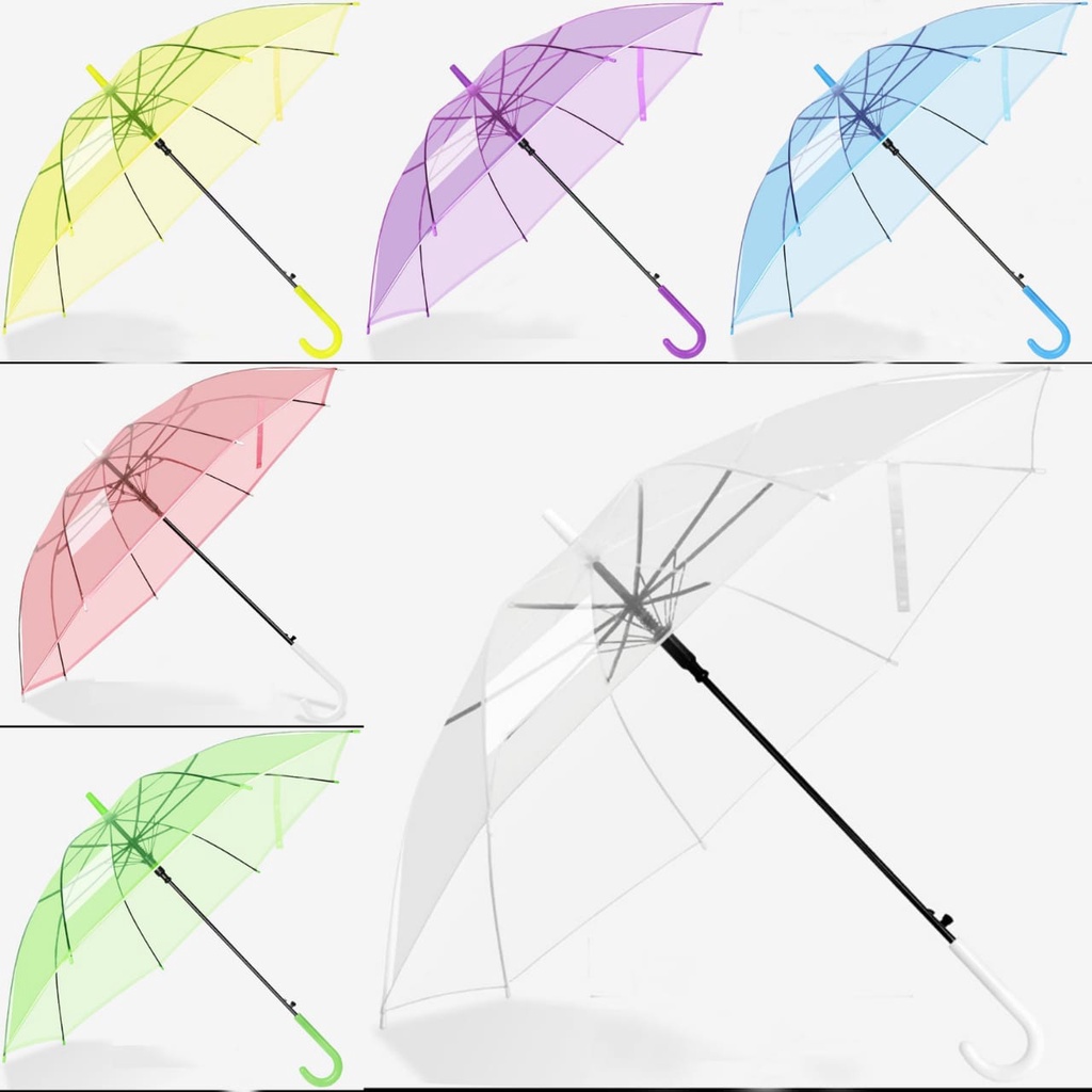 Terbaru Payung Standar Handle J Polos Murah KAD 535 / Payung Warna Korea