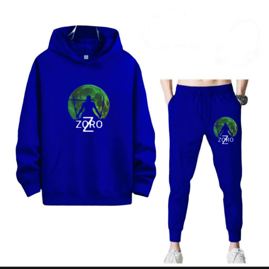 SETELAN PRIA HOODIE ZORO DAN CELANA JOGGER MURAH TERLARIS