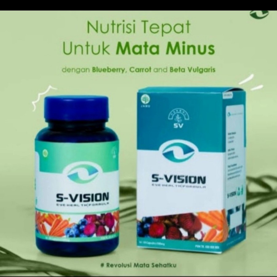 S-Vision &amp; Smart Eyetech Obat Mata Minus Herbal Silinder Katarak Ampuh