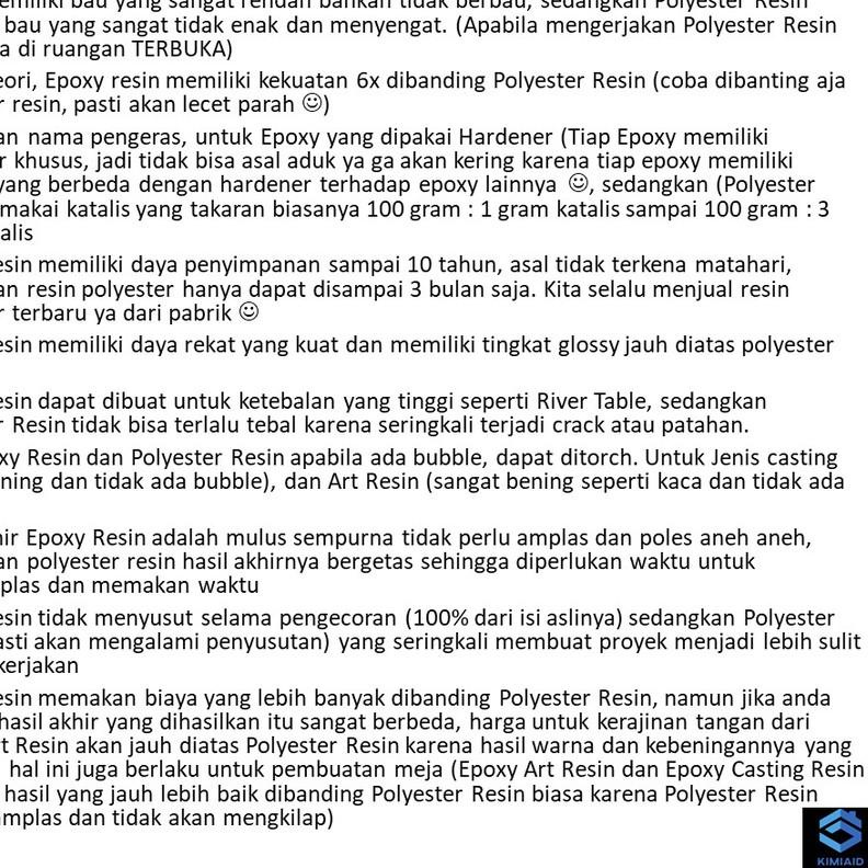 Epoxy Resin Bening - 750 Gr - Casting Resin - Resin Bening - Carbon Fiber - Resin Meja Kayu - LV