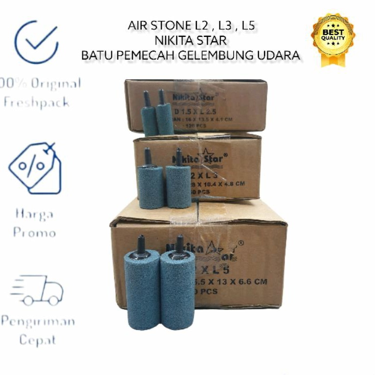 AIRSTONE NIKITA / BATU AERASI NIKITA / BATU PEMECAH GELEMBUNG ANGIN NIKITA STAR