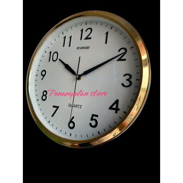 Jam dinding Modern Gold 30CM besar