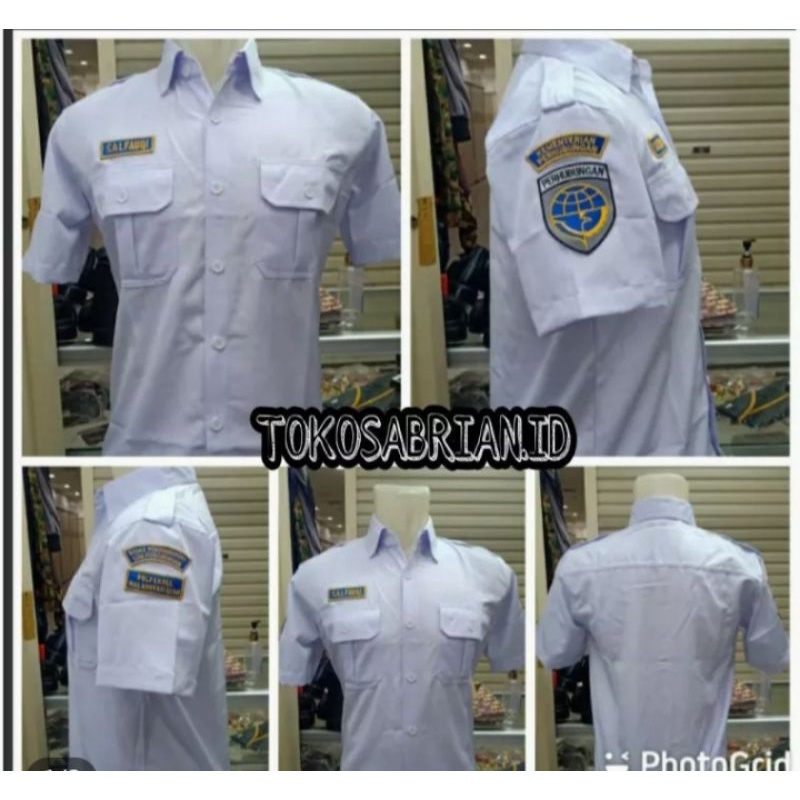 baju pdh dishub / pakaian dinas harian / baju pdh kemenhub / bordir nama / atribut pns