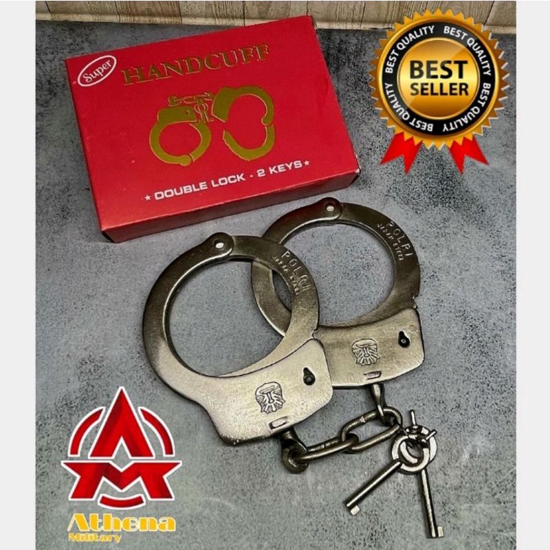 Borgol Tangan Merah | Handcuff | Borgol Security | Borgol Polisi