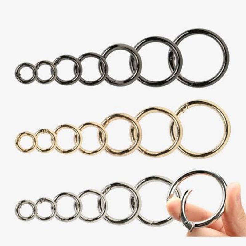 Ring O Bulat Carabiner Buka Tutup Tebal Premium