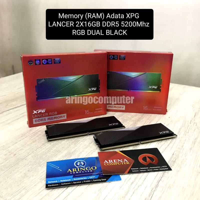 Memory (RAM) Adata XPG LANCER 2X16GB DDR5 5200Mhz RGB DUAL BLACK