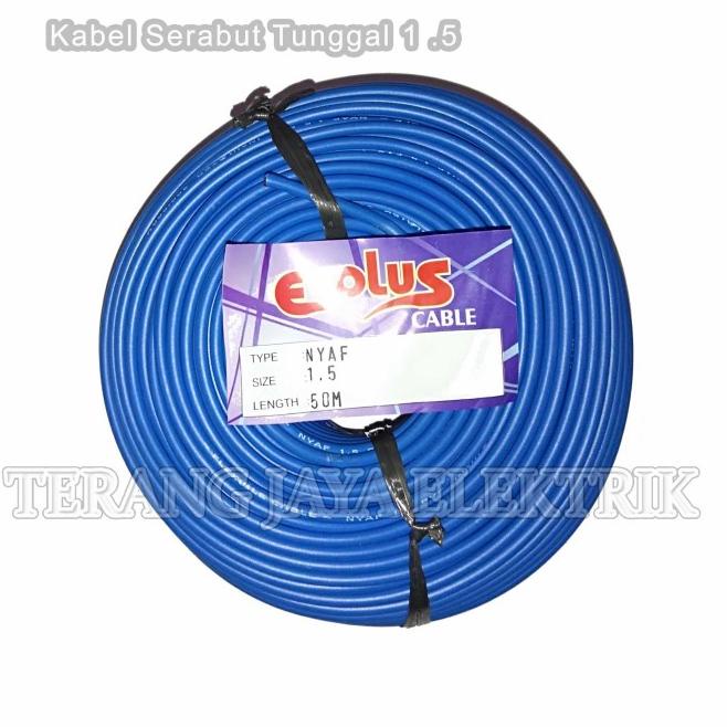Kabel Listrik Serabut Tunggal 1.5 Evolus Per Roll 50 mtr