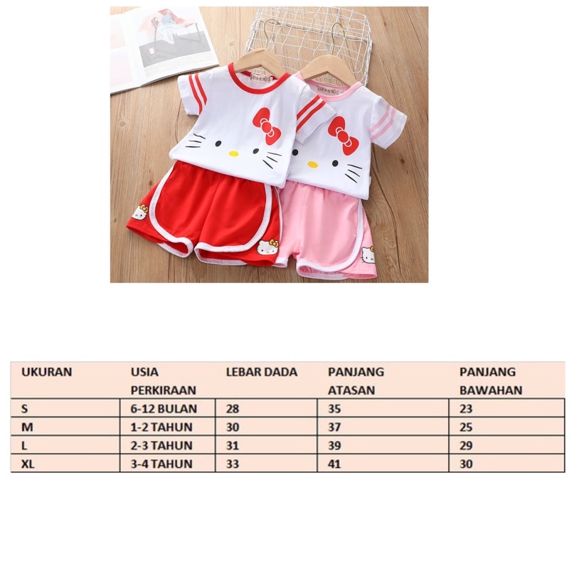 FILOBEE/ STELAN ANAK PEREMPUAN LUCU BAJU SANTAI DIRUMAH 1-4 TAHUN BISA COD MOTIF LUCU