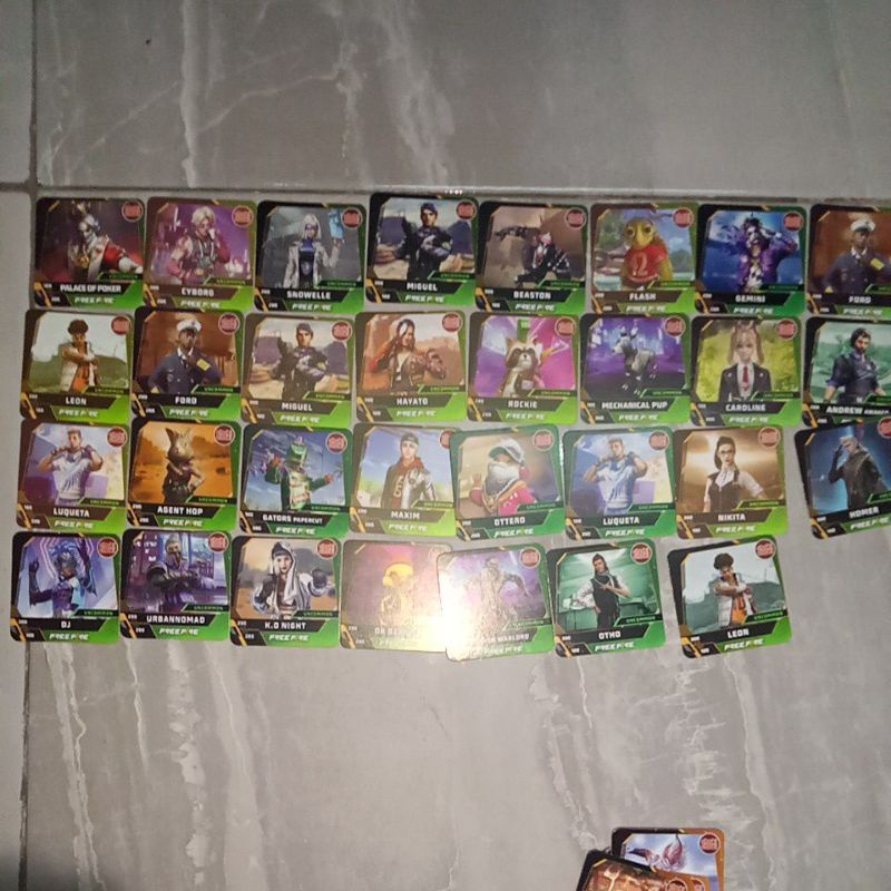 KARTU CHOKI-CHOKI X FREE FIRE [mainan anak] murah